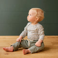 NATURE BABY DRAWSTRING PANTS NETTLE