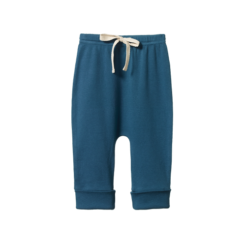 NATURE BABY DRAWSTRING PANTS TEAL