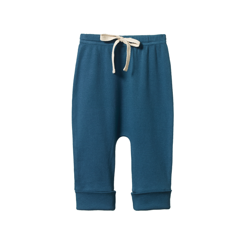 NATURE BABY DRAWSTRING PANTS TEAL