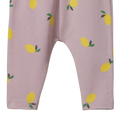 NATURE BABY LEGGINGS LILAC LEMON PRINT