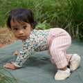 NATURE BABY LOU PANTS COTTON KNIT ROSE BUD