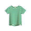 NATURE BABY RIVER TEE KELLY GREEN SEA STRIPE