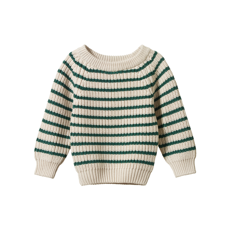 NATURE BABY BILLY JUMPER PINE SAILOR STRIPE