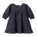 NATURE BABY ELLIOT DRESS VIOLET POLKA DOT