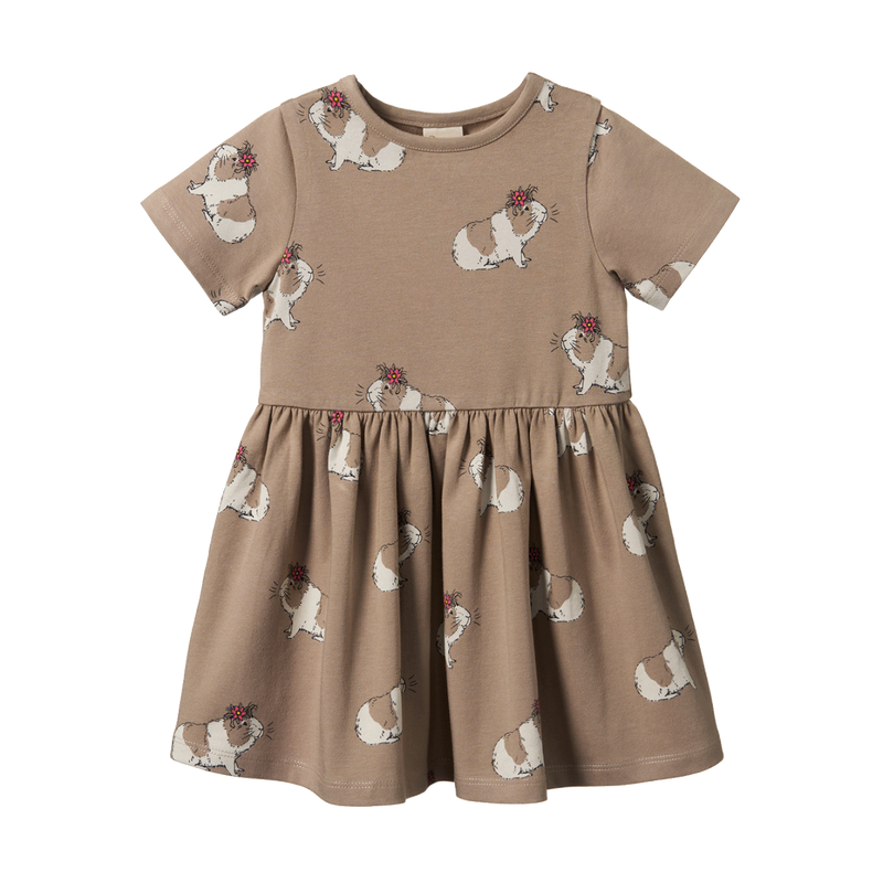 NATURE BABY SATURDAY DRESS MOON FLOWER GALA PRINT