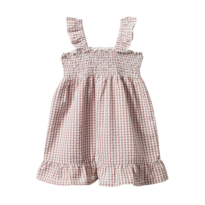 NATURE BABY GALA DRESS TWILIGHT CHECK