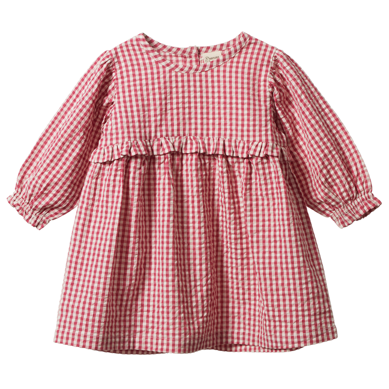 NATURE BABY NORA DRESS JAM CHECK