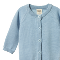 NATURE BABY MERINO KNIT CARDIGAN CELESTIAL BLUE