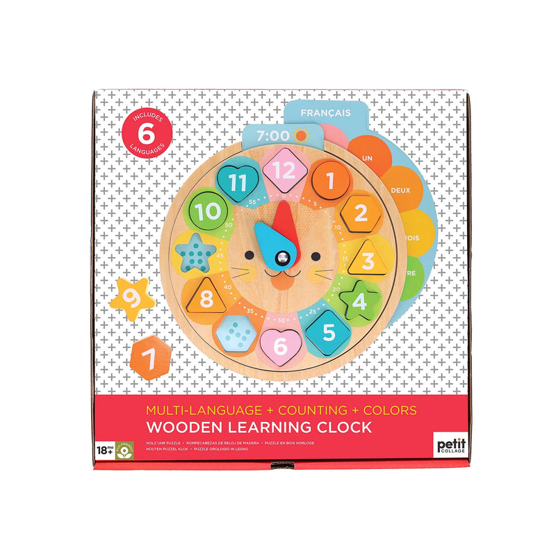 MULTI-LANGUAGE LEARNING CLOCK PUZZLE