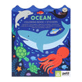 COLOURING BOOK WITH STICKER-OCEAN