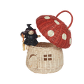 OLLI ELLA MUSHROOM BASKET RED