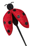 THREE TOTS CORK LEATHER LADYBUG WAND