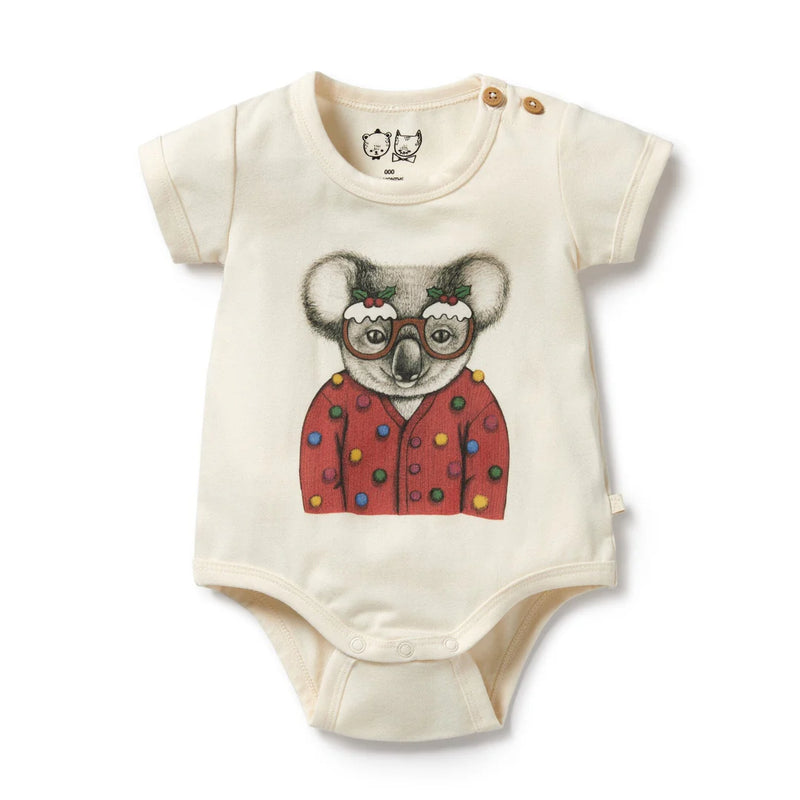 WILSON & FRENCHY KOALA CHRISTMAS BODYSUIT