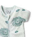 WILSON & FRENCHY LITTLE LION POINTELLE BOYLEG ZIPSUIT