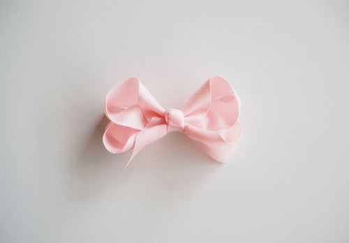 LIGHT PINK CLIP BOW